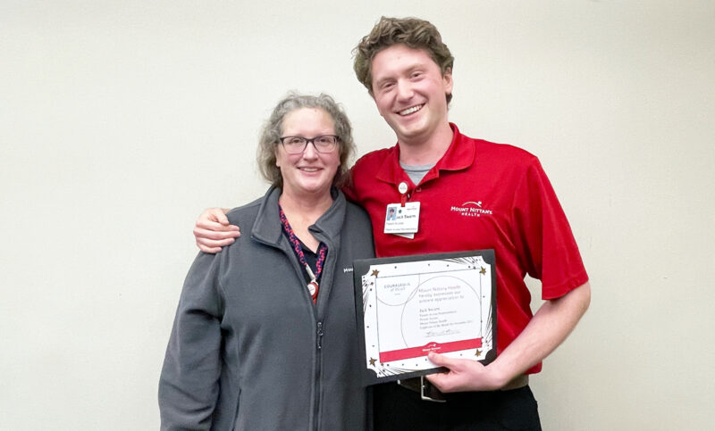 Mount Nittany Health celebrates Employee of the Month, Jack Swarm